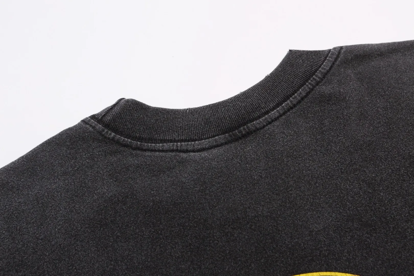 Trendy brand SAINT MICHAEL co-branded TEFLON DISCO washed distressed long-sleeved T-shirt Fabric: 260g Style number: SM10 Size: S-M-L-XL Color: Black Price: P156